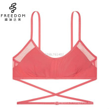 Filles nouveau design coton et maille doux et confortable bandeau sans fil bretelles sous-vêtements soutien-gorge bralette